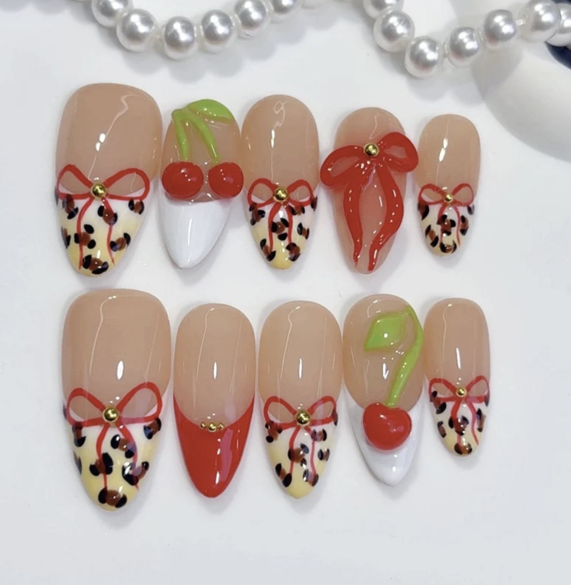 Cherry Bow Leopard